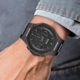 Hugo Boss Taper Chronograph Black Dial Black Steel Strap Watch for Men - 1514088
