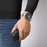 Tissot Seastar 2000 Professional Powermatic 80 Blue Dial Silver Steel Strap Watch for Men - T120.607.11.041.01