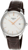 Tissot PR 100 Quartz Silver Dial Black Leather Strap Watch for Men - T150.410.16.031.00