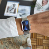 Tissot SRV Blue Dial Silver Steel Strap Watch for Women - T160.110.11.043.00