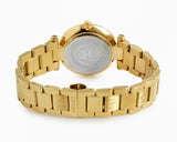 Versace Reve Analog Black Dial Gold Steel Strap Watch for Women - VE8B00624