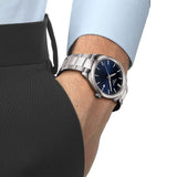 Tissot PR 100 Blue Dial Silver Steel Strap Watch for Men - T150.410.11.041.00