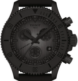 Tissot Seastar 1000 Chronograph Black Dial Black Rubber Strap Watch for Men - T120.217.37.061.00