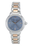 Emporio Armani Three Hand Blue Dial Two Tone Steel Strap Watch for Women - AR11597