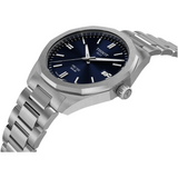 Tissot PRC 100 Solar Quartz Blue Dial Silver Steel Strap Watch for Men - T151.422.11.041.00