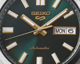 Seiko 5 Sports Automatic Green Dial Silver Steel Strap Watch for Men - SRPL57K1