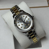 Gucci G Timeless 18K Gold Silver Dial Two Tone Steel Strap Watch for Women - YA1265032
