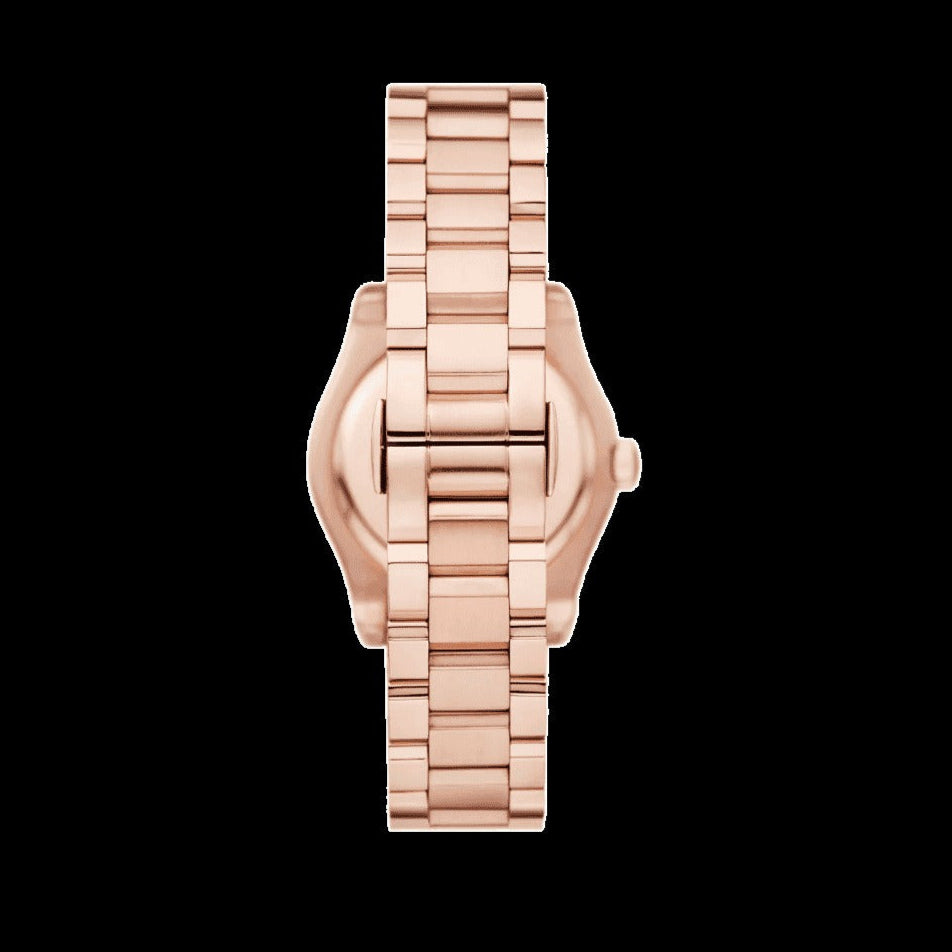 Emporio Armani Federica Analog Mother of Pearl Dial Rose Gold Steel Strap Watch for Women - AR11558