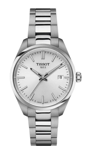 Tissot PR 100 Quartz Silver Dial Silver Steel Strap Watch for Women - T150.210.11.031.00