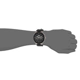 Hugo Boss Taper Chronograph Black Dial Black Leather Strap Watch for Men - 1514085