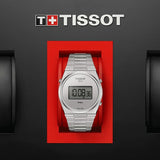 Tissot Digital Quartz Silver Dial Silver Steel Strap Watch for Men - T137.463.11.030.00