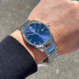 Tissot PR 100 Blue Dial Silver Steel Strap Watch for Men - T150.410.11.041.00