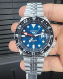Seiko 5 Sports SKX Racers Heritage Velocity Blue Dial Silver Steel Strap Watch for Men - SSK045K1