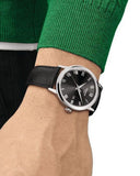 Tissot T Classic Dream Quartz Black Dial Black Leather Strap Watch for Men - T129.410.16.053.00