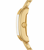 Tory Burch Eleanor White Dial Gold Steel Strap Watch for Women - TBW1060