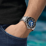 Tissot Seastar 2000 Professional Powermatic 80 Blue Dial Silver Steel Strap Watch for Men - T120.607.11.041.01