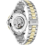 Hugo Boss Troper Chronograph Automatic Blue Dial Two Tone Steel Strap Watch for Men - 1514201