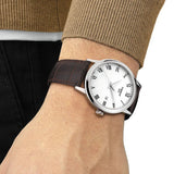 Tissot T Classic Dream Quartz White Dial Brown Leather Strap Watch for Men - T129.410.16.013.00