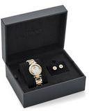 Versace Reve Analog White Dial Two Tone Steel Strap Watch for Women - VE8B00724