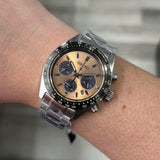 Seiko Solar Prospex Diver Speedtimer Chronograph Limited Edition Brown Dial Silver Steel Strap Watch for Men - SSC951