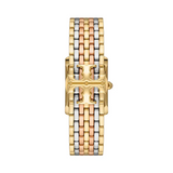 Tory Burch Eleanor White Dial Tri Tone Steel Strap Watch for Women - TBW1078