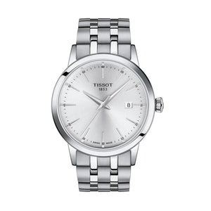 Tissot Classic Dream Silver Dial Silver Steel Strap Watch for Men - T129.410.11.031.00
