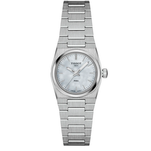 Tissot PRX Quartz Mother of Pearl Dial Silver Steel Strap Watch for Women - T137.010.11.111.00