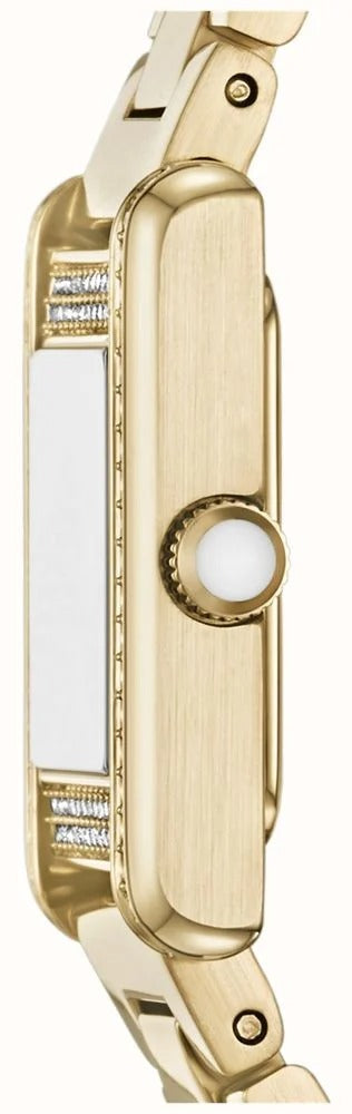 Emporio Armani Genni Crystals Gold Dial Gold Steel Strap Watch for Women  - AR11663