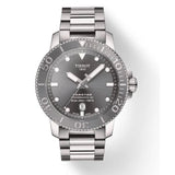 Tissot Seastar 1000 Powermatic 80 Grey Dial Silver Steel Strap Watch for Men - T120.407.11.081.01