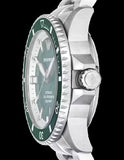 Emporio Armani Sea Explorer Green Dial Silver Steel Strap Watch for Men - AR60080