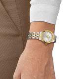Tissot T Classic Dream Lady Silver Dial Two Tone Steel Strap Watch for Women - T129.210.22.031.00