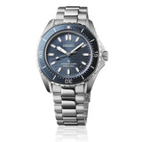 Seiko Prospex Polygonal Divers Automatic Blue Dial Silver Steel Strap Watch for Men - SPB483J1
