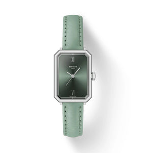 Tissot SRV Green Dial Green Leather Strap Watch for Women - T160.110.16.093.00