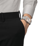 Tissot PRX Powermatic 80 18K Silver Dial Silver Steel Strap Watch for Men - T931.407.41.031.00