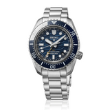 Seiko Prospex 1968 Heritage Divers GMT The Great Wave Limited Edition Blue Dial Silver Steel Strap Watch for Men - SPB509J1