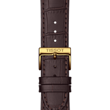 Tissot Classic Dream Ivory Dial Brown Leather Strap Watch for Men - T129.410.36.261.00