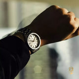 Tissot PRC 100 Solar Quartz Silver Dial Silver Steel Strap Watch for Men - T151.422.11.031.00