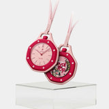 Swatch Royal Pop Pink Dial Pink Leather Strap Watch for Women - Otto Rosso