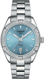 Tissot PR 100 Sport Chic Lady Blue Dial Silver Steel Strap Watch for Women - T101.910.11.351.00