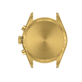 Tissot PR 100 Chronograph White Dial Gold Steel Strap Watch for Men - T150.417.33.031.00