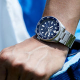 Seiko 5 Sports SKX Automatic Blue Dial Silver Steel Strap Watch for Men - SRPL83K1