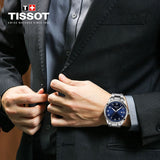 Tissot T-Sport Gent XL Blue Dial Silver Steel Strap Watch for Men - T116.410.11.047.00