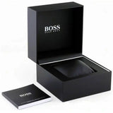 Hugo Boss Taper Chronograph Black Dial Black Steel Strap Watch for Men - 1514090