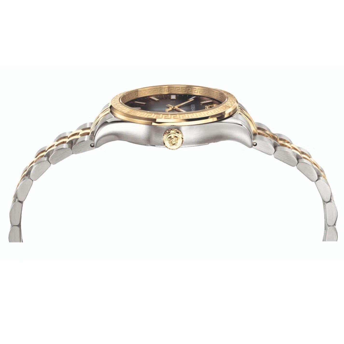 Versace Hellenyium Grey Dial Two Tone Steel Strap Watch for Women - VEHU00520