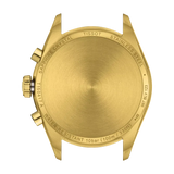 Tissot PR 100 Chronograph White Dial Gold Steel Strap Watch for Men - T150.417.33.031.00