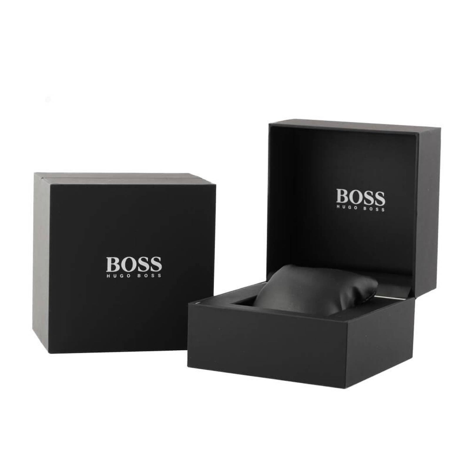 Hugo Boss Trace Chronograph Blue Dial Brown Leather Strap Watch for Men - 1514002