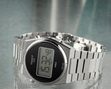 Tissot Digital Quartz Black Dial Silver Steel Strap Watch for Men - T137.463.11.050.00