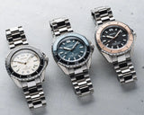 Seiko Prospex Polygonal Divers Automatic Blue Dial Silver Steel Strap Watch for Men - SPB483J1