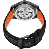 Seiko 5 Sports Flieger Pilot Automatic Black Dial Black Nylon Strap Watch for Men - SRPH33K1