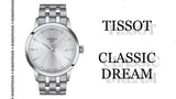 Tissot Classic Dream Silver Dial Silver Steel Strap Watch for Men - T129.410.11.031.00